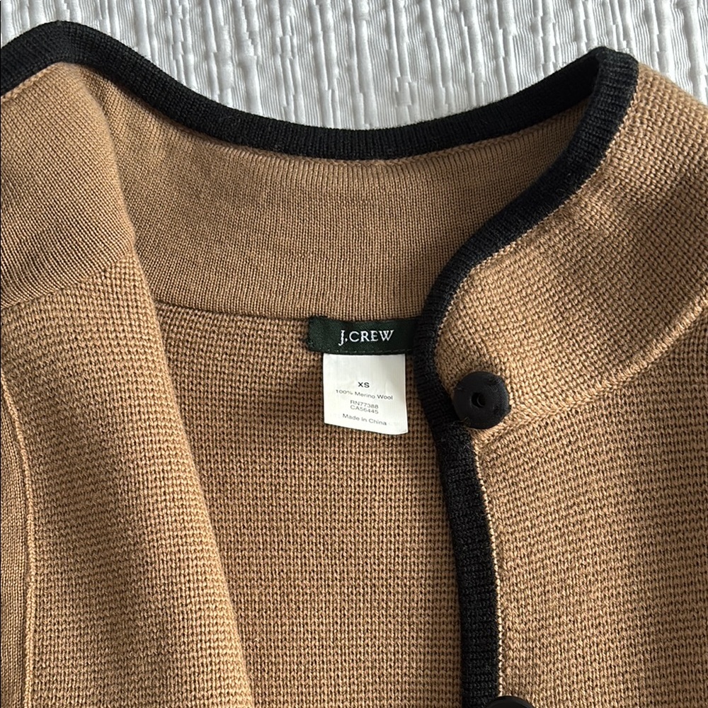 J.Crew Tan 100%Merino Wool Poncho Size XS